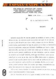 Carta de Miguel Hernández a José María de Cossío. Madrid, 31 de julio de 1935