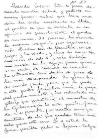 Carta de Miguel Hernández a José María de Cossío. Orihuela (Alicante), 25 de agosto de 1936