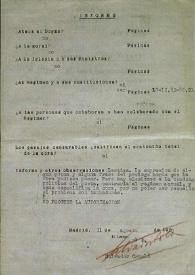 Expediente de autorización de importación número 4364-60. Informe de censura y diligencias de resolución, 29 de agosto-1 de septiembre de 1960