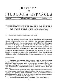 Diferencias en el habla de Puebla de Don Fabrique (Granada)
