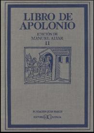 Libro de Apolonio. Vol. II: Ediciones
