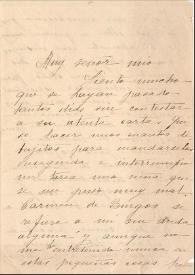 Carta de Pilar Montaner de Sureda a Manuel Nueda. Valldemos (Palma de Mallorca), 6 de enero de 1920