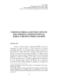 Visiones sobre la revolución de 1854: Frances Calderón de la Barca y Benito Pérez Galdós 