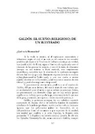Galdós, el sueño (religioso) de un ilustrado 