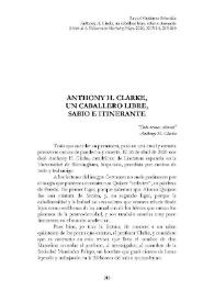Anthony H. Clarke, un caballero libre, sabio e itinerante [necrológica] 

