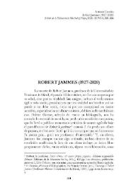 Robert Jammes (1927-2020) [necrológica]


