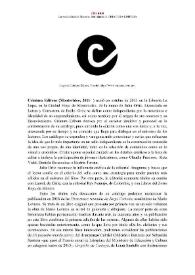 Criatura Editora [editorial] (Montevideo, 2011-  ) [Semblanza]