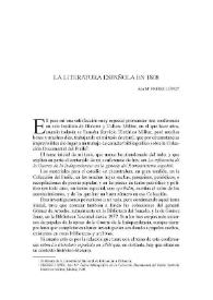 La literatura española en 1808