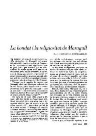 La bondad i la religiositat de Maragall