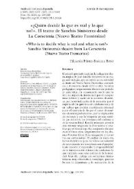 '¿Quién decide lo que es real y lo que no?'. El teatro de Sanchis Sinisterra desde La Corsetería (Nuevo Teatro Fronterizo) 