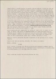 Transcripción de carta de Miguel Hernández a Carmen Conde, María Cegarra Salcedo y Antonio Oliver Belmás. [Madrid, 1934?]