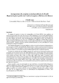 Antagonismo de projetos na independência do Brasil: Representação e poder em Carlota Joaquina e Bárbara de Alencar