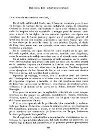 Cuadernos Hispanoamericanos, núm. 202, (octubre 1966). Índice de exposiciones