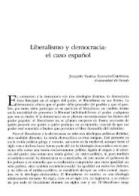 Liberalismo y democracia: el caso español