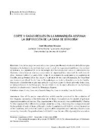 Corte y casas reales en la monarquía hispana: la imposición de la Casa de Borgoña