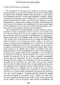 Cuadernos Hispanoamericanos, núm. 138 (junio 1961). Índice de exposiciones