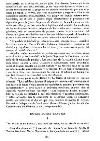 Cuadernos Hispanoamericanos, núm. 138 (junio 1961). Notas sobre teatro 