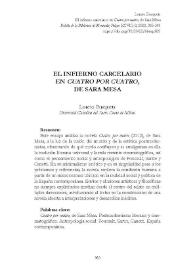 El infierno carcelario en 'Cuatro por Cuatro' de Sara Mesa 