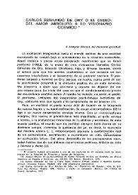 Carlos Edmundo de Ory o el deseo: del amor absoluto a lo visionario cósmico 