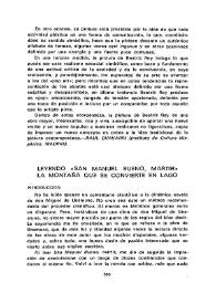 Leyendo 'San Manuel Bueno, mártir'. La montaña que se convierte en lago 