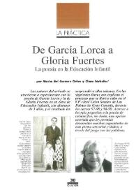 De García Lorca a Gloria Fuertes: la poesía en la Educación Infantil