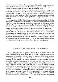 La poesía de Jaime Gil de Biedma