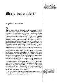Alberti: teatro abierto   