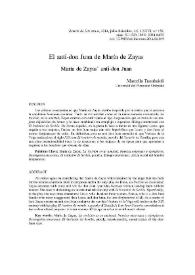 El anti-don Juan de María de Zayas