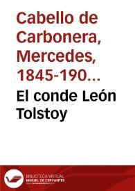 El conde León Tolstoy