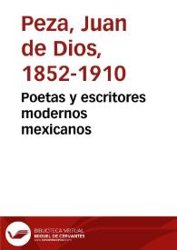 Poetas y escritores modernos mexicanos