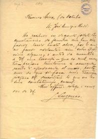 Carta de Leopoldo Lugones a Jose Enrique Rodó. Buenos Aires, 8 de octubre de 1897