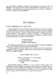 Cuadernos Hispanoamericanos, núm. 418 (abril 1985). De América