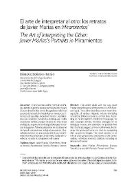 El arte de interpretar al otro: los retratos de Javier Marías en 'Miramientos'