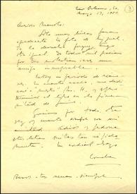Carta de Concha Zardoya a Manuel Molina. New Orleans (Luisiana), 17 de mayo de 1954