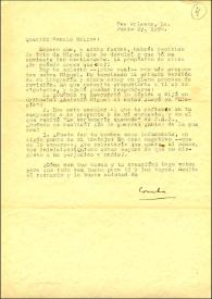 Carta de Concha Zardoya a Manuel Molina. New Orleans (Luisiana), 29 de junio de 1954
