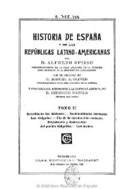 Historia de España y de las Repúblicas Latino-Americanas. Tomo II