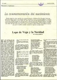 Lope de Vega y la Navidad