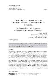 Los futuros de la Comuna de París. Un estudio acerca de la productividad de la memoria