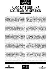 Algo más que una sociedad de gestión