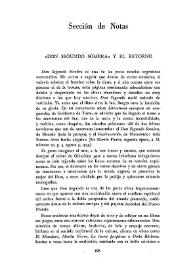 Don 'Segundo Sombra' y el retorno  