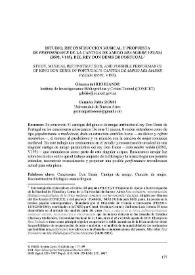 Estudio, reconstrucción musical y propuesta de 'performance'  de la cantiga de amigo 'Mia madre velida' (B592, V195), del rey don Denis de Portugal