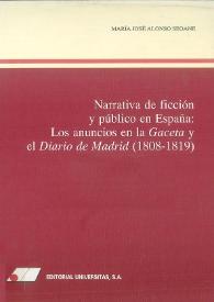 Narrativa de ficción y público en España: los anuncios en la 'Gaceta' y el 'Diario de Madrid' (1808-1819)
