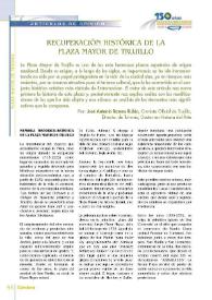 Recuperación histórica de la Plaza Mayor de Trujillo 
