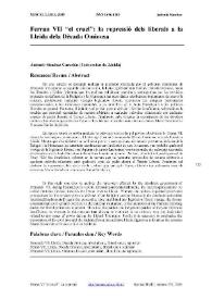 Ferran VII 'el cruel': la repressió dels liberals a la Lleida de la Dècada Ominosa