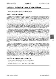 La Milícia Nacional de Lleida al Trienni Liberal