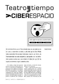 Teatro, tiempo y 'ciberespacio'