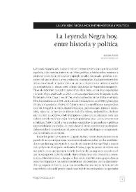 La Leyenda Negra, hoy, entre historia y política