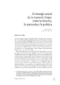 El resurgir actual de la Leyenda Negra: entre la historia, la memoria y la política