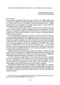 La política exterior de Carlos I en los documentos alcalaínos