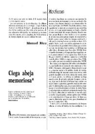 Ciega abeja memoriosa